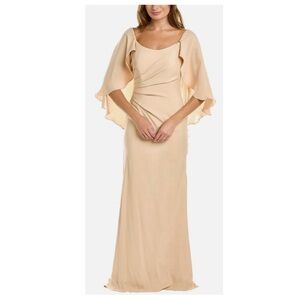 Rene Ruiz Collection Ruffle Cape Gown